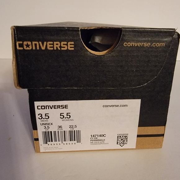 Size 5.5 - Converse Chuck Taylor All Star OX Low Periwinkle - 147140 - Picture 4 of 8